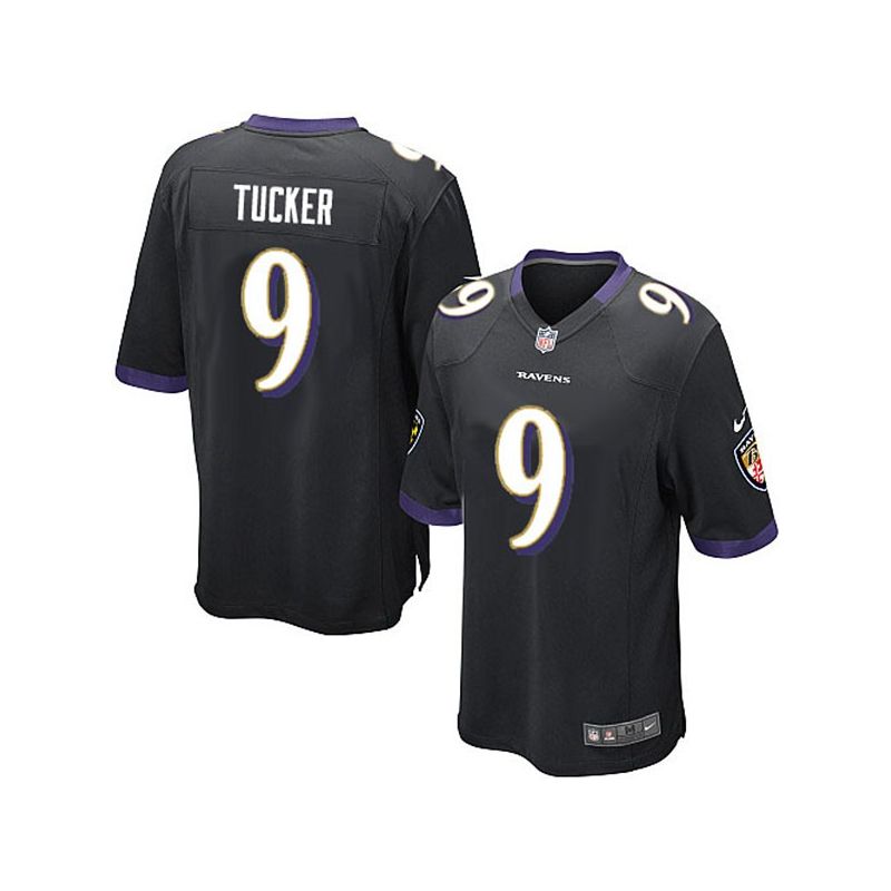 Cheap Justin Tucker Ravens Youth Jersey From China #9 Black Game