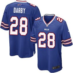 Cheap CJ Spiller Bills Youth Jersey From China #28 Blue Game