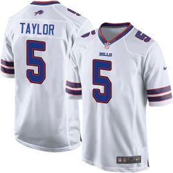 Cheap Tyrod Taylor Bills Youth Jersey From China #5 White Game