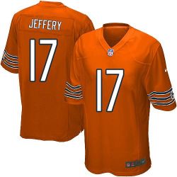 Cheap Alshon Jeffery Bears Youth Jersey From China #17 Orange Game
