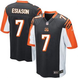 Cheap Boomer Esiason Bengals Youth Jersey From China #7 Black Game