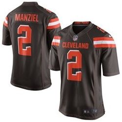 Cheap Johnny Manziel Browns Youth Jersey From China #2 Brown 2015 new Game