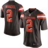 Cheap Johnny Manziel Browns Youth Jersey From China #2 Brown 2015 new Game