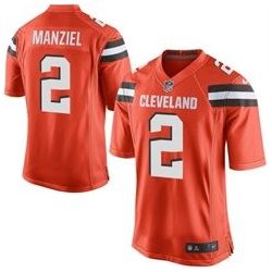 Cheap Johnny Manziel Browns Youth Jersey From China #2 Orange 2015 new Game