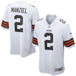 Cheap Johnny Manziel Browns Youth Jersey From China #2 White Game