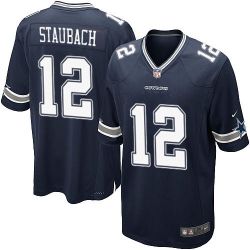 Cheap Roger Staubach Cowboys Youth Jersey From China #12 Blue Game