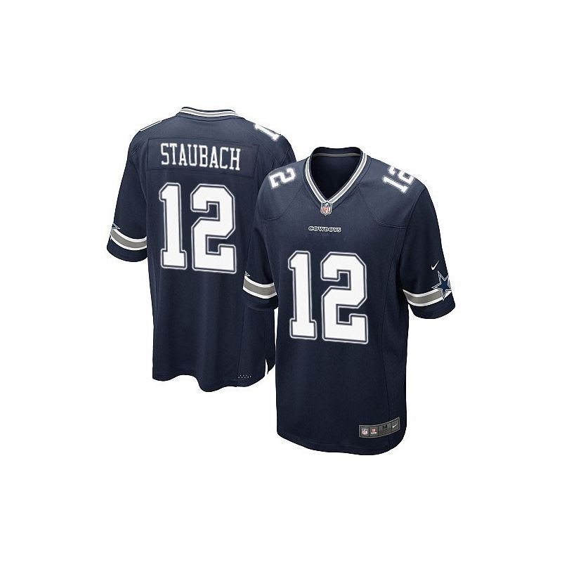 Cheap Roger Staubach Cowboys Youth Jersey From China #12 Blue Game