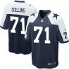Cheap Lael Collins Cowboys Youth Jersey From China #71 Blue Thanksgiving Game