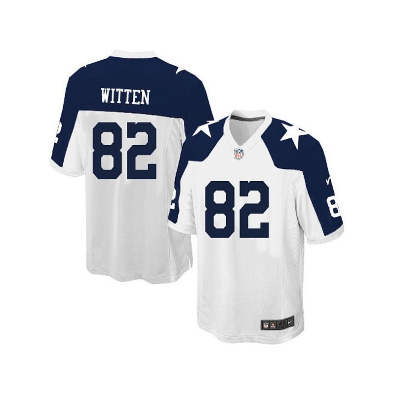 Cheap Jason Witten Cowboys Youth Jersey From China #82 White Thanksgiving Game