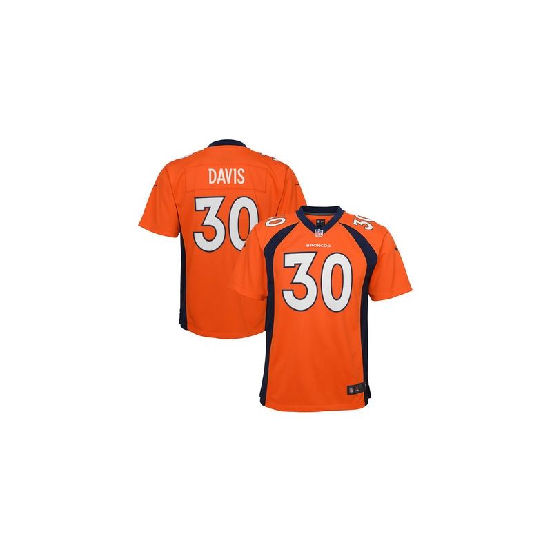 Cheap Terrell Davis Broncos Youth Jersey From China #30 Orange Game