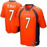 Cheap John Elway Broncos Youth Jersey From China #7 Orange Game