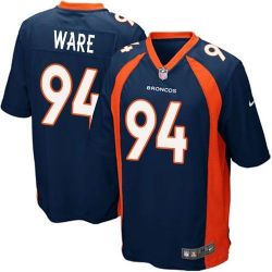 Cheap DeMarcus Ware Broncos Youth Jersey From China #94 Blue Game