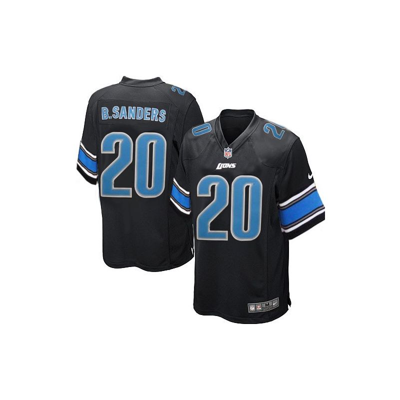 Cheap Barry Sanders Lions Youth Jersey From China #20 Black Game