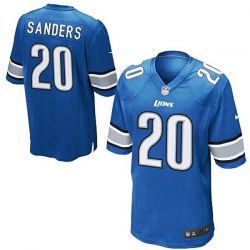 Cheap Barry Sanders Lions Youth Jersey From China #20 Blue Game