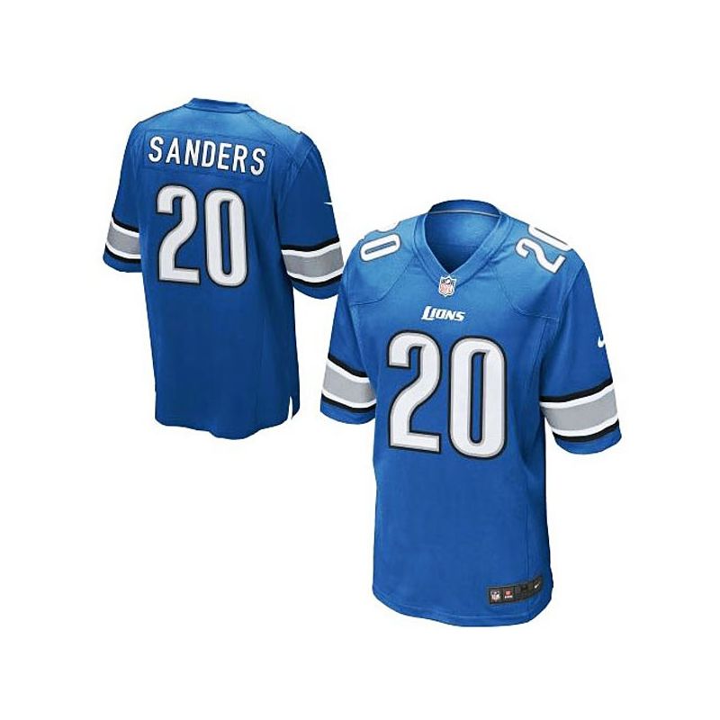 Cheap Barry Sanders Lions Youth Jersey From China #20 Blue Game