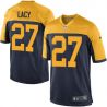 Cheap Eddie Lacy Packers Youth Jersey From China #27 Navy Throwback Alternate Game