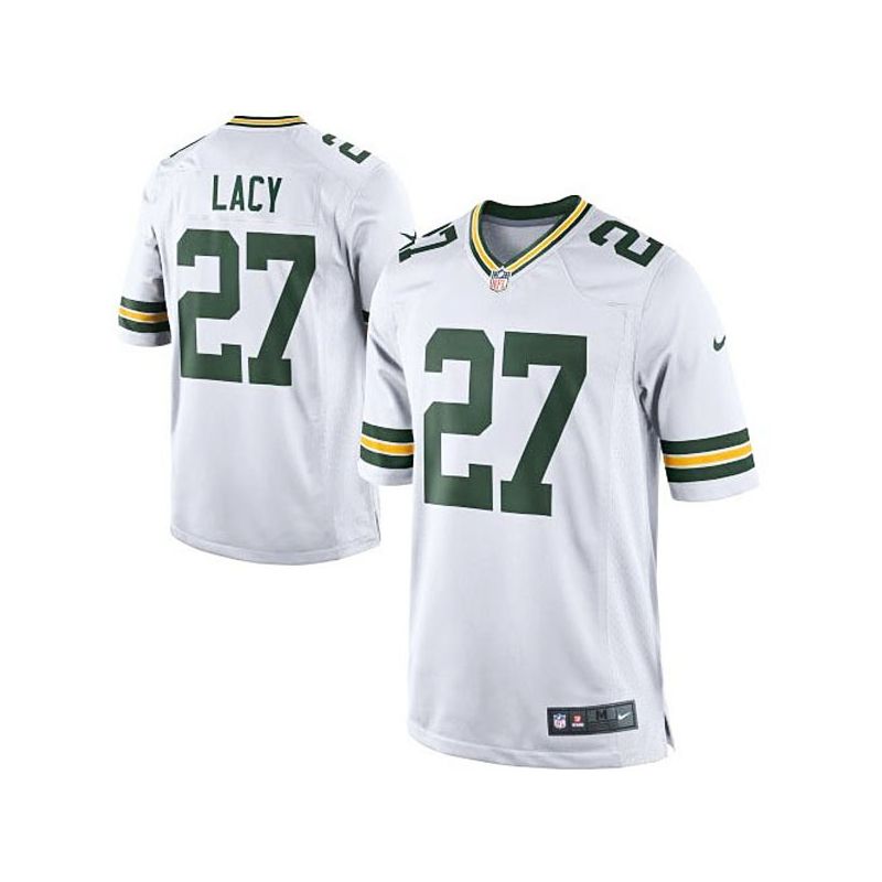 Cheap Eddie Lacy Packers Youth Jersey From China #27 White Game