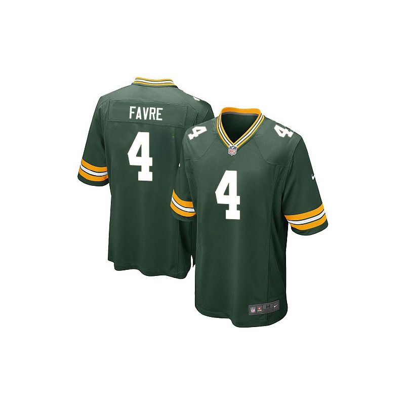 Cheap Brett Favre Packers Youth Jersey From China #4 Green Game