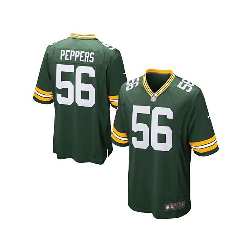 Cheap Julius Peppers Packers Youth Jersey From China #56 Green Game