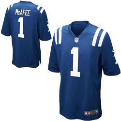 Cheap Pat Mcafee Colts Youth Jersey From China #1 Blue Game