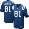 Cheap Andre Johnson Colts Youth Jersey From China #81 Blue Game