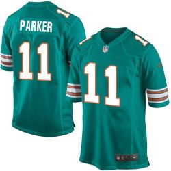 Cheap DeVante Parker Dolphins Youth Jersey From China #11 Green Game