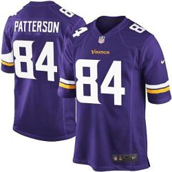 Cheap Cordarrelle Patterson Vikings Youth Jersey From China #84 Purple 2014 new Game