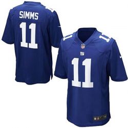Cheap Phil Simms Giants Youth Jersey From China #11 Blue Game