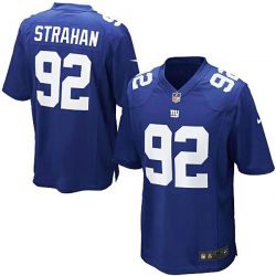 Cheap Michael Strahan Giants Youth Jersey From China #92 Blue Game