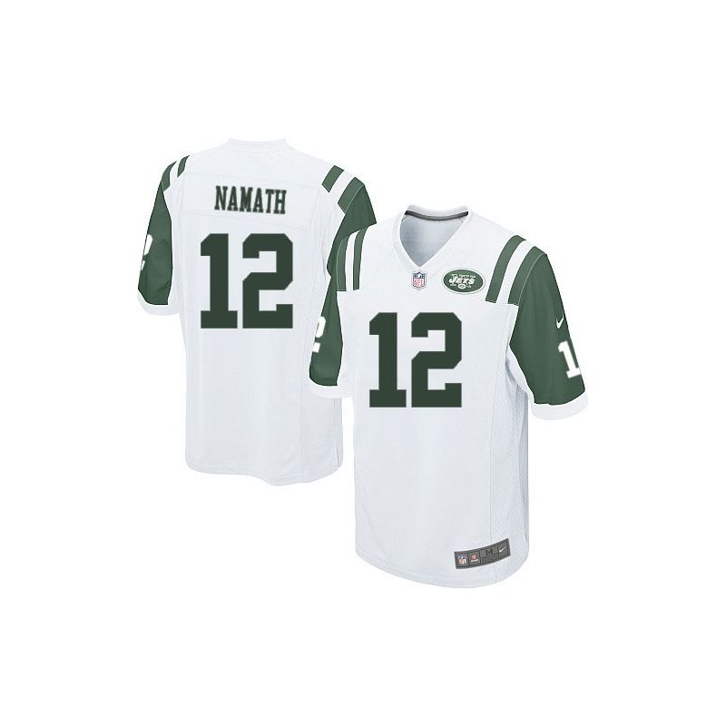 Cheap Joe Namath Jets Youth Jersey From China #12 White Game