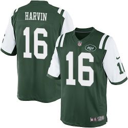 Cheap Percy Harvin Jets Youth Jersey From China #16 Green Game