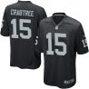 Cheap Michael Crabtree Raiders Youth Jersey From China #15 Black Game