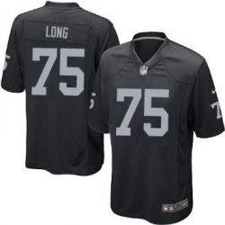 Cheap Howie Long Raiders Youth Jersey From China #75 Black Game