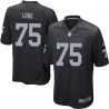 Cheap Howie Long Raiders Youth Jersey From China #75 Black Game