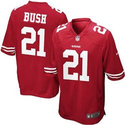 Cheap Reggie Bush 49ers Youth Jersey From China #21 Red Game