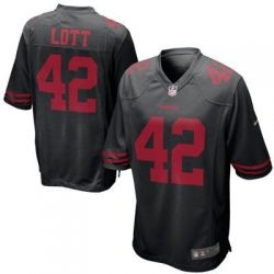 Cheap Ronnie Lott 49ers Youth Jersey From China #42 Black Game
