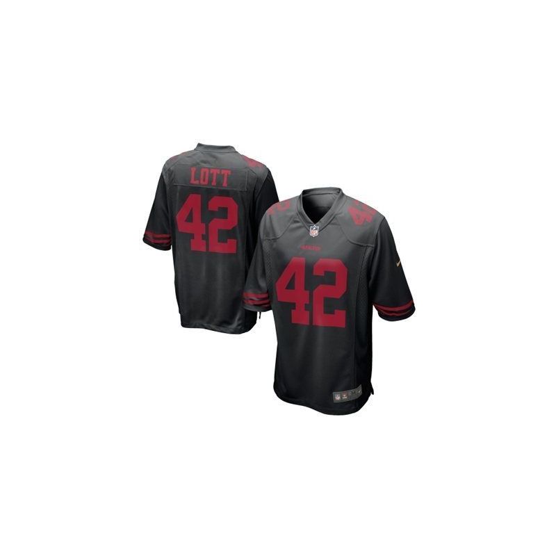 Cheap Ronnie Lott 49ers Youth Jersey From China #42 Black Game Cheap Ronnie Lott 49ers Youth Jersey From China #42 Black Game