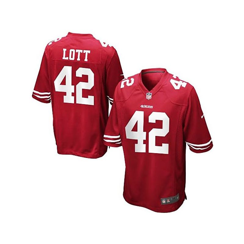 Cheap Ronnie Lott 49ers Youth Jersey From China #42 Red Game Cheap Ronnie Lott 49ers Youth Jersey From China #42 Red Game