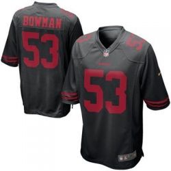 Cheap NaVorro Bowman 49ers Youth Jersey From China #53 Black Game