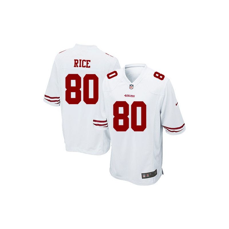 Cheap Jerry Rice 49ers Youth Jersey From China #80 White Game Cheap Jerry Rice 49ers Youth Jersey From China #80 White Game