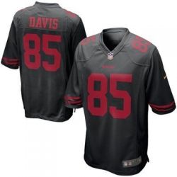 Cheap Vernon Davis 49ers Youth Jersey From China #85 Black Game
