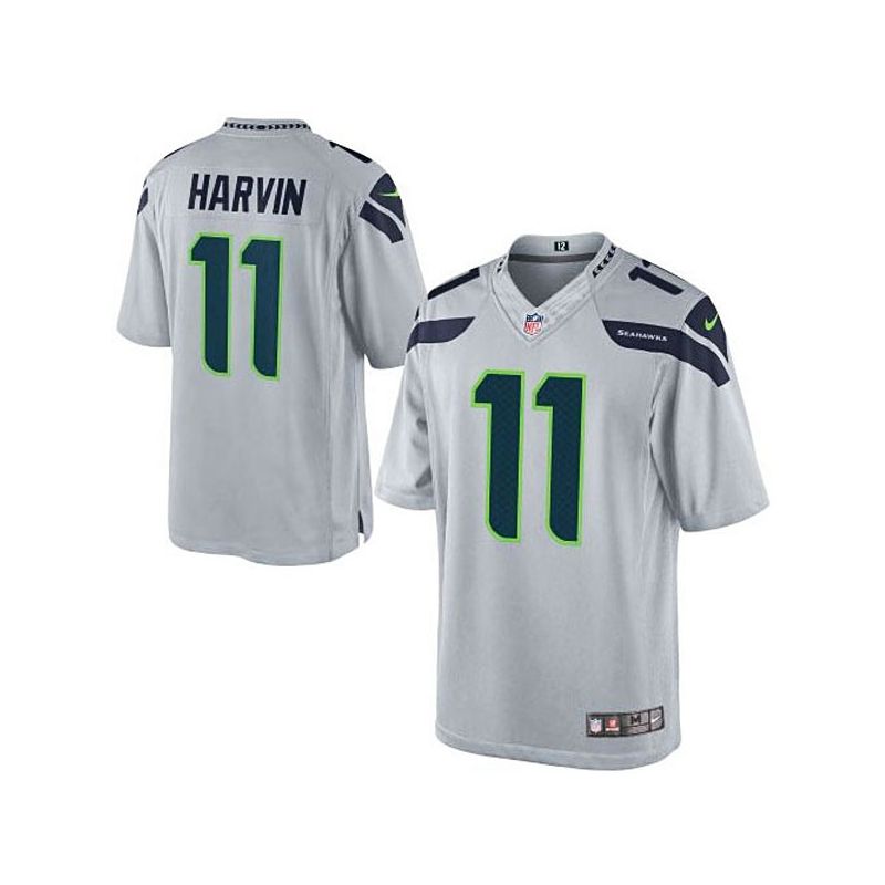 Cheap Percy Harvin Seahawks Youth Jersey From China #11 Grey Game