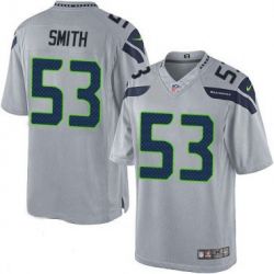 Cheap Malcolm Smith Seahawks Youth Jersey From China #53 Grey Game