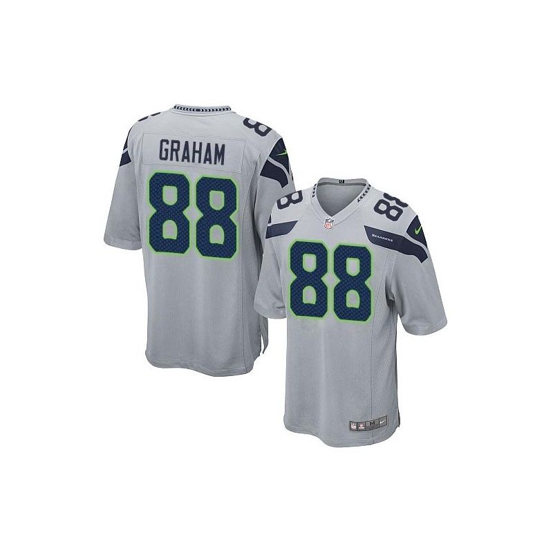 Cheap Jimmy Graham Seahawks Youth Jersey From China #88 Grey Game