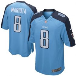 Cheap Marcus Mariota Titans Youth Jersey From China #8 Light Blue Game