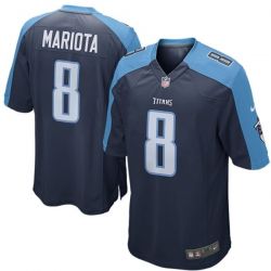 Cheap Marcus Mariota Titans Youth Jersey From China #8 Navy Game