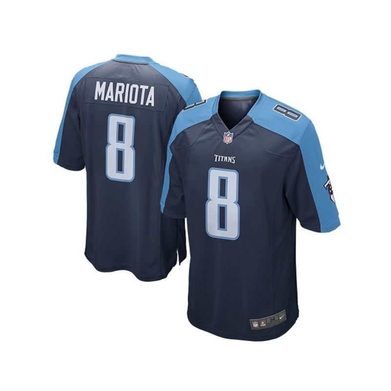 Cheap Marcus Mariota Titans Youth Jersey From China #8 Navy Game