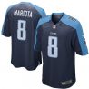 Cheap Marcus Mariota Titans Youth Jersey From China #8 Navy Game