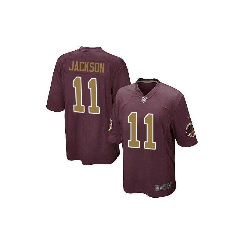 Cheap DeSean Jackson Redskins Youth Jersey From China #11 Red Gold lettering Game