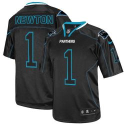 Cheap Cam Newton Panthers Youth Jersey From China #1 Black Lights Out